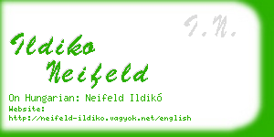ildiko neifeld business card