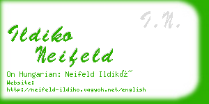 ildiko neifeld business card